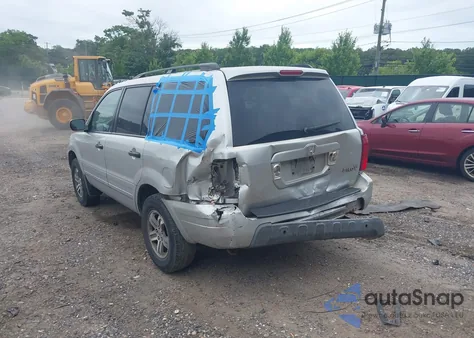 2005 Honda Pilot Ex-L из США, поврежденный, VIN 5FNYF18505B002203